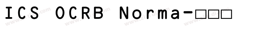 ICS OCRB Norma字体转换